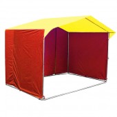 ПВ-2*2.5м Торговая палатка. Цвет: Жёлто-красный